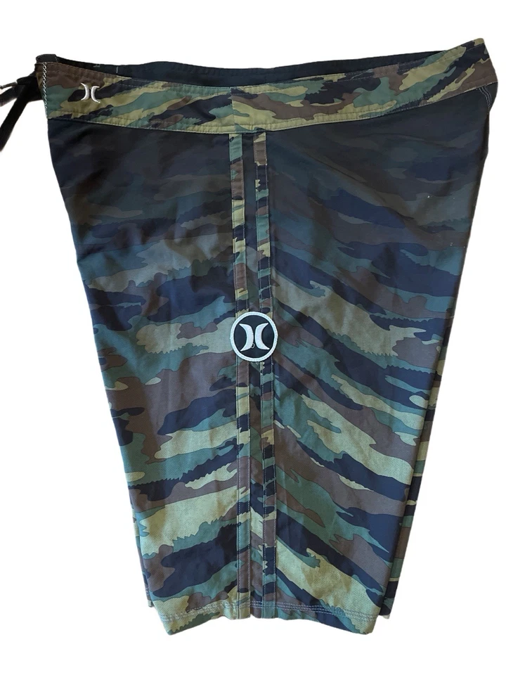 Pantalones Cortos de Tabla HURLEY Camuflados Playa Surf Bañador Hombres Talla 38 Foto 4 de 4
