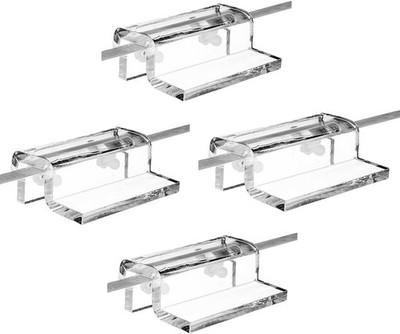 4pcs Aquarium Top Cover Bracket Acrylic Fish Tank Lid Support Transparent 