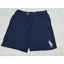 Polo Ralph Lauren Boys XL Waffle Shorts Blue White Big Pony