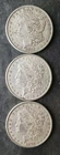 Lot of Three 1878 $1 Morgan Silver Dollars