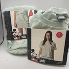 2025 Disney Mickey Mouse Head Print All Over - Skirt XL , Top L Mint Green