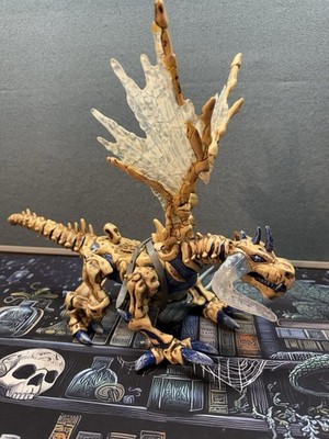 Mega Bloks Fire & Ice Dragons 9879 Vorgan Ice Fang Bone Skeleton Dragon