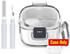 Upgrade Secure Lock for JBL Tune Buds 2 Case Cover with Cleaner Kit, Clear