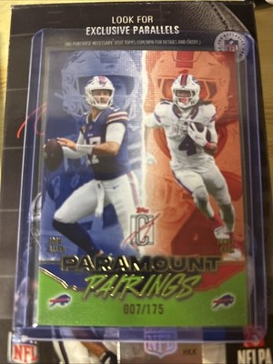 Topps Signature Class 2025 Buffalo Bills Paramount Pairings 007/175
