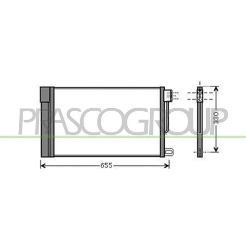 Climatisation en panne ? Condenseur Prasco AA344C003 pour Alfa Romeo Fiat
