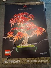 LEGO Botanicals Japanese Red Maple Bonsai Tree 10348 Complete Set Damaged Box