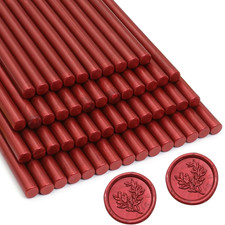 52Pcs Wine Red Wax Sealing Sticks, Glue Gun Adhesive Seal Sticks for Stamp Seal