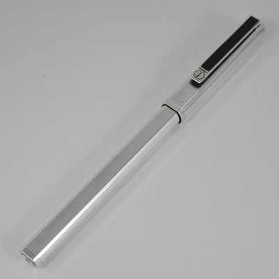 dunhill Dress Silver Plated Ballpoint Pen (Blue Ink) FREE SHIPPING