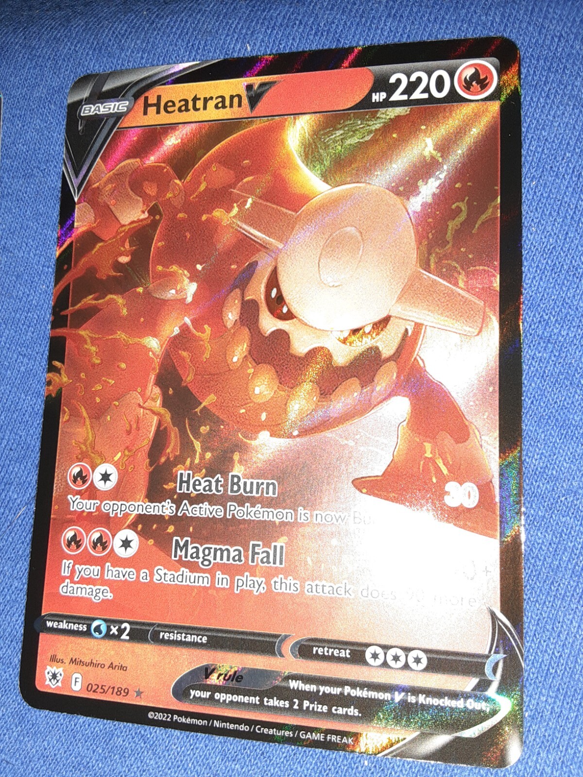 Holo Heatran V 025/189 Ultra Rare Astral Radiance Pokemon TCG POKEMON