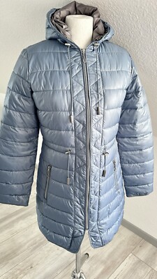 Kenneth Cole Steppjacke Ice Blau Gr. 38 wie Neu