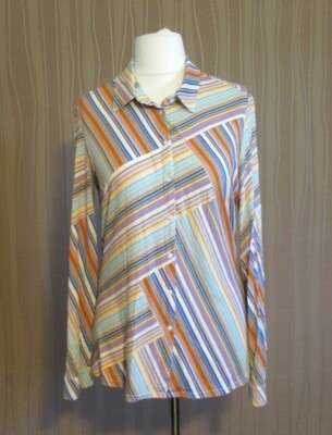 38/7 KD Klaus Dilkrath  Damen Bluse  Gr. 42 gelb Idea crossmix Langarm Stretch
