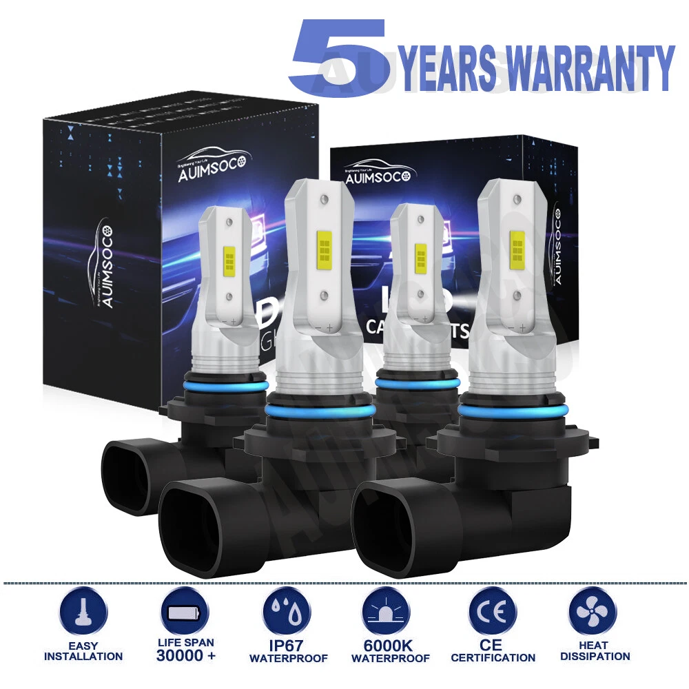 9005 9006 LED Headlights Kit Combo Bulbs 10000K High Low Beam Super White Bright
Opens in a new wind
