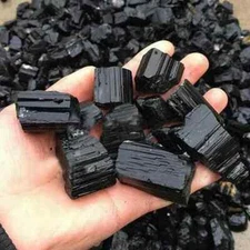 Rough Raw Black Tourmaline Nuggets Healing Mineral Rock Crystals Good for DIY