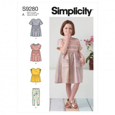 Simplicity Schnittmuster 9280 Kinder A (3-4-5-6-7-8)