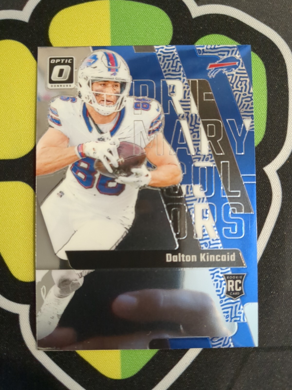 Dalton Kincaid 2023 Panini Donruss Optic PRIMARY COLORS INSERT Rookie #7 BILLS