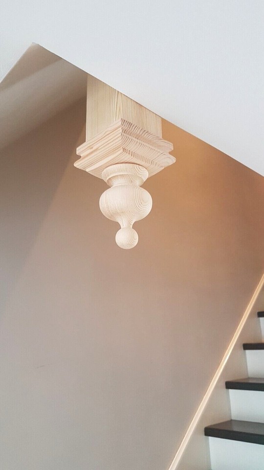 Stair Newel Post Bottom Cap made to fit a sqaure post 70/75/80/85/90