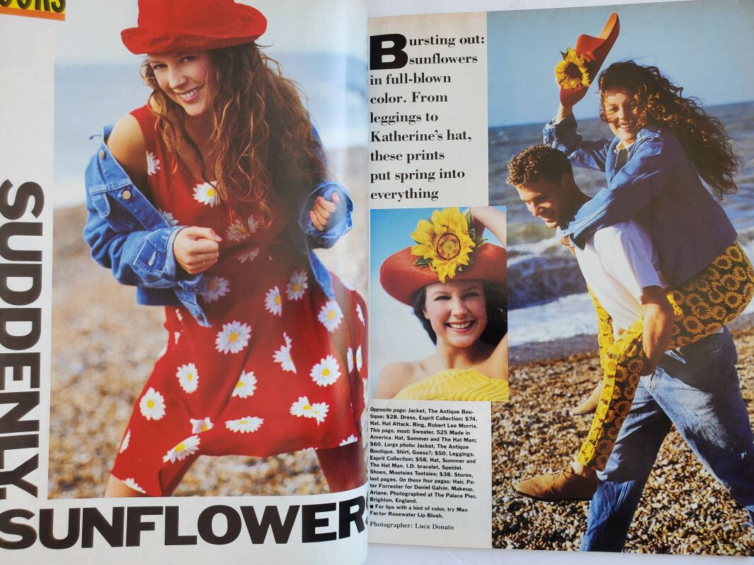 February 1991 SEVENTEEN Magazine Cameron Diaz young KATE MOSS in 2