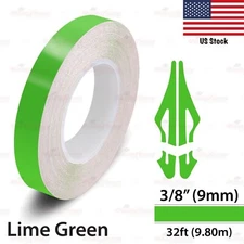 3/8" Vinyl Pinstriping Pin Stripe Car Styling Tape Decal Sticker 9mm LIME GREEN