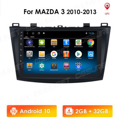 For Mazda 3 2010-2013 9'' Car Radio GPS Navigation 2GB+32GB FM Android Headunit