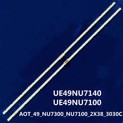 LED strips(2) for Samsung UE49NU7102 UE49NU7179 UE49NU7300 UN49NU7100 UE49NU7670