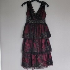 BHLDN Harcourt Taylor Tiered Lace Tulle Dress/Size 0