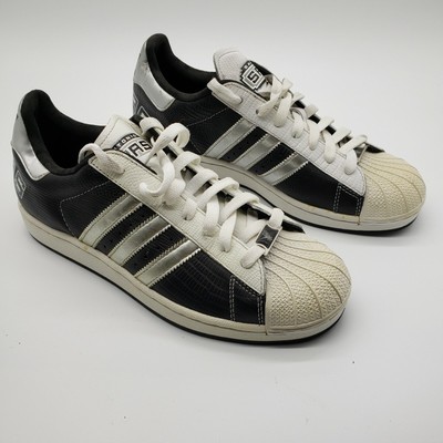 San antonio spurs Adidas Shoes size 9 Mens White Silver Black | eBay