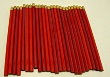 Lot Of 25 Vintage Mixed Brands of Red Pencil Without Erasers