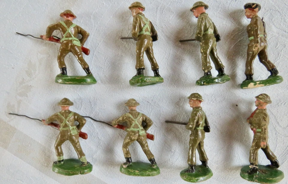 LOT DE 8 SOLDATS SOLIDO BELGES EN COMPOSITION - Photo 2/4