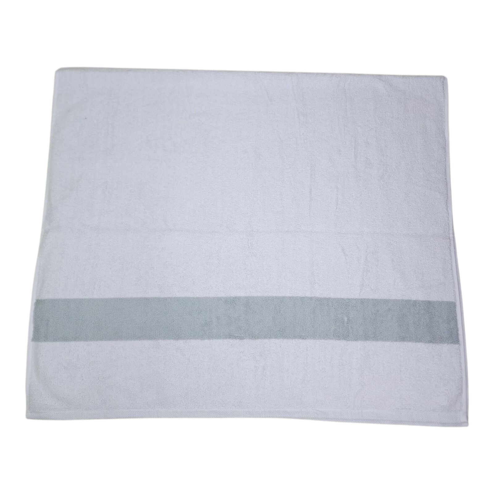 Lacoste Bath Towel 30" X 52" Gray / White 100% Cotton Highly Absorbent Low Lint thumbnail 4