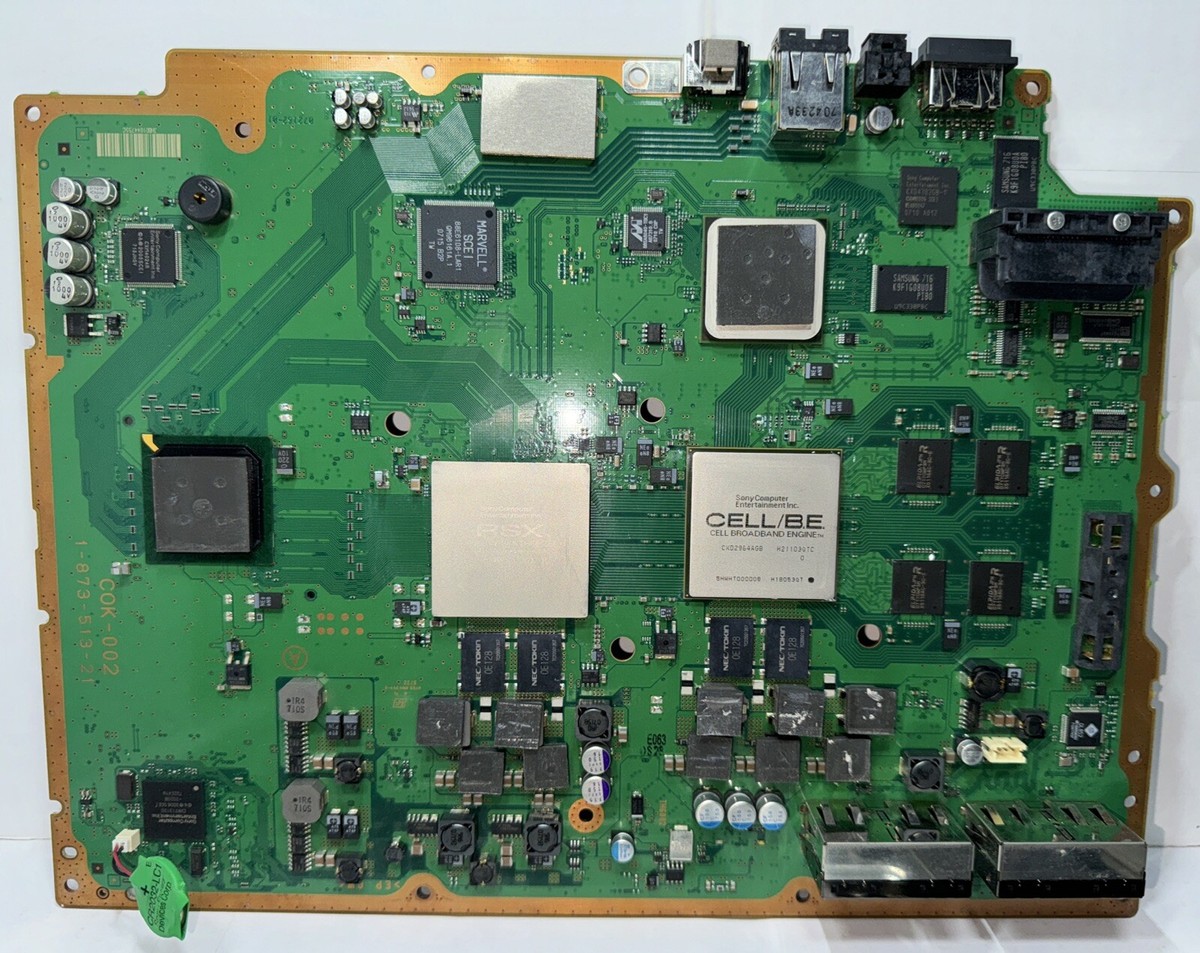 Sony Fat PS3 Motherboard COK-002 w/ Frame & Daughter Board YLOD