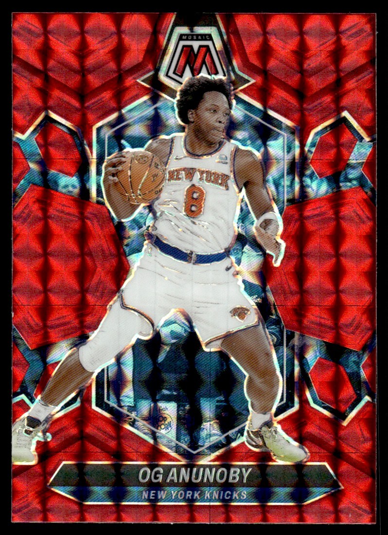 2023-24 Panini NBA Mosaic Red Mosaic OG Anunoby New York Knicks