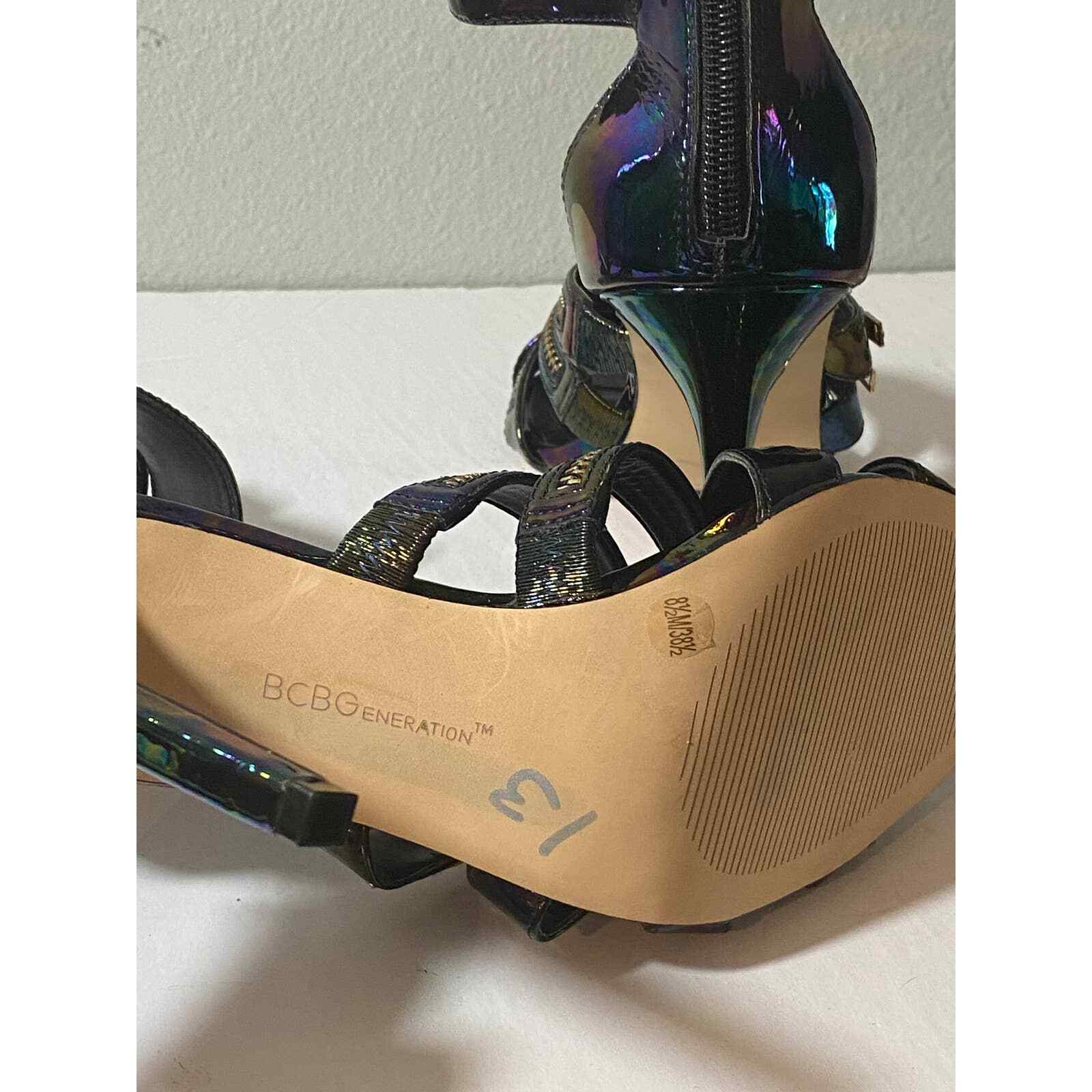 BCBGeneration Casey black iridescent hologram hee… - image 6