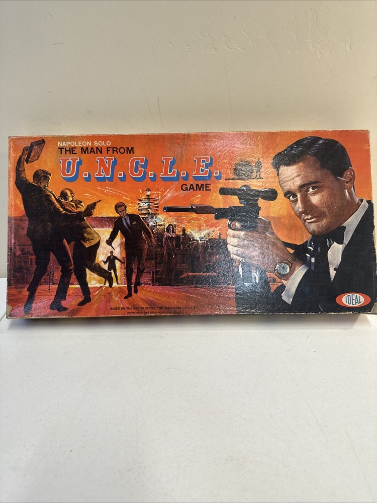 1965 The Man From U.N.C.L.E. Board Game by Ideal - New & Complete Vintage Spy Adventure
