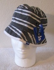 NWT Keds Womens Reversible Bucket Hat OSFA Black Beach Stripe/Black Dot MSRP 35