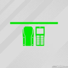 FLUO GREEN STYLE GEL COAT FULL WRAP STICKER KIT FOR UNIPRO STOPWATCH KARTING