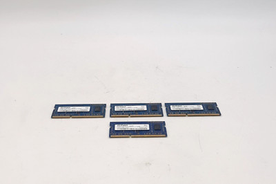 Elpida 2GB 1Rx8 PC3-12800S-11-10-B2 Memory Board - Lot of 4