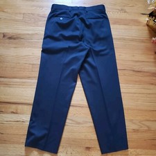NWT Farah Slacks 36W  32 Inseam Blue Front Pockets Pleated Cuffed Trouser