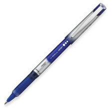 35571 Pilot Vball Grip Liquid Rollingball Pen, Blue Ink, Fine 0.7mm, Pack of 6