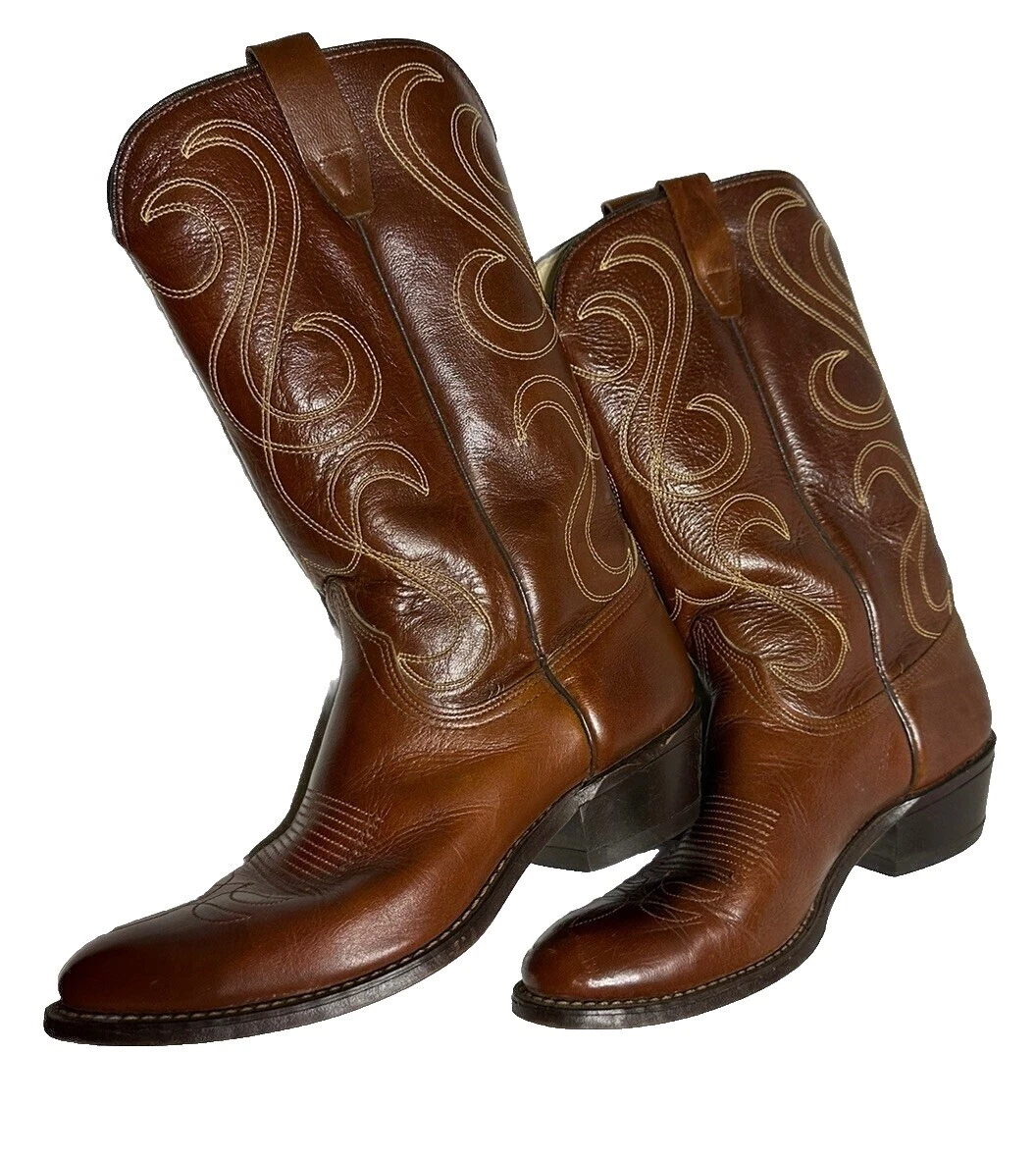 Botas occidentales para hombre Wrangler con parte superior de cuero