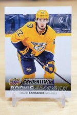 2021-22 Upper Deck Credentials - Rookie Arrivals #RA-32 David Farrance