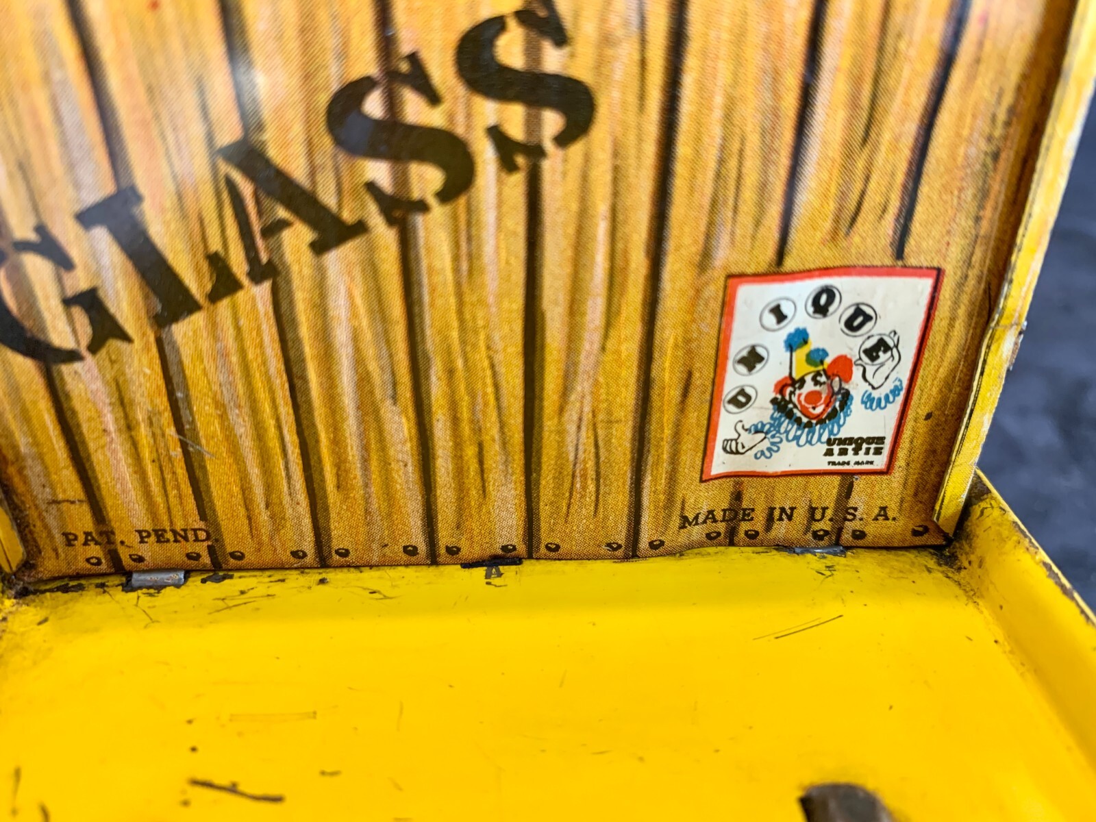 Vintage Unique Art Finnigan Porter Wind Up Tin Litho USA WORKS 1950s Ex Cond