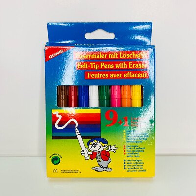 Vintage GONIS German Magic Felt Pens - Color Changing Markers 10 In Pack #510