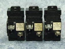 Lot of 3 Pushmatic Siemens ITE Gould BREAKERS P115 & P120 GREAT SHAPE !!!