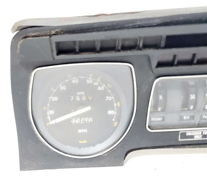 Medidor cluster velocímetro vidro rachado tem desgaste fabricante de equipamento original 1976 1980 Jaguar XJS - Imagem 4 de 4