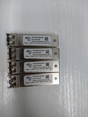Restposten 4 FCI TRX10GVP2010C1 10G SFP Optische Transceiver Module