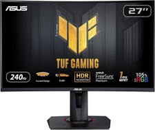 Image of ASUS TUF Gaming VG27VQM 27 Inch Curved Gaming Monitor 240Hz 1ms Freesync UK