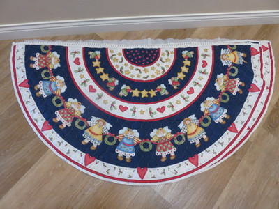 2 Joyful Angels QUILTED TREE Skirt PANELS Dianna Marcum NEW