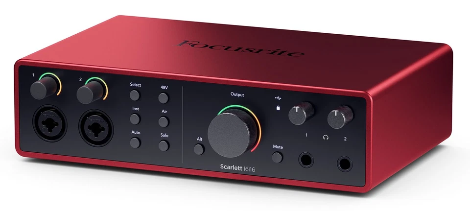 Focusrite SCARLETT 16I16 4G 4th Gen 24-bit 192 kHz Recording Interface+XLR Cable - Image 4 of 4