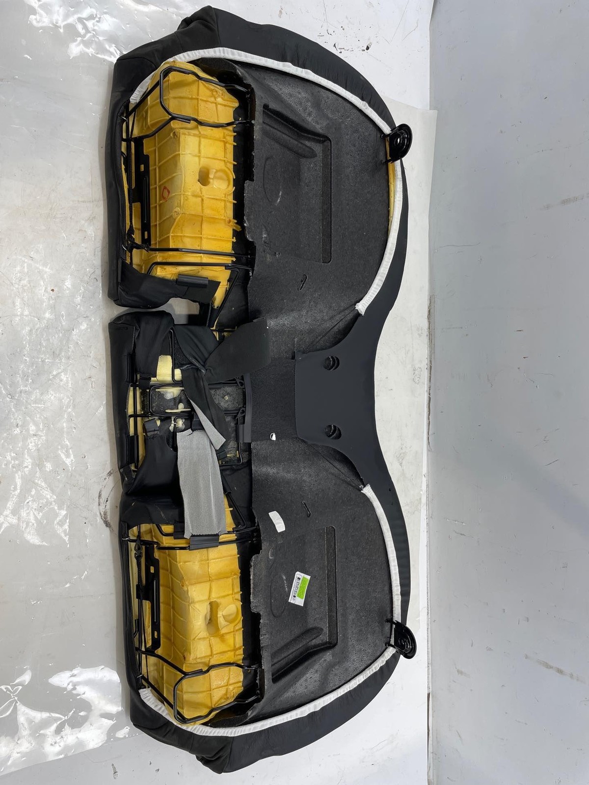 2014-2017 Maserati Quattroporte Rear Bottom Black Leather Seat OEM