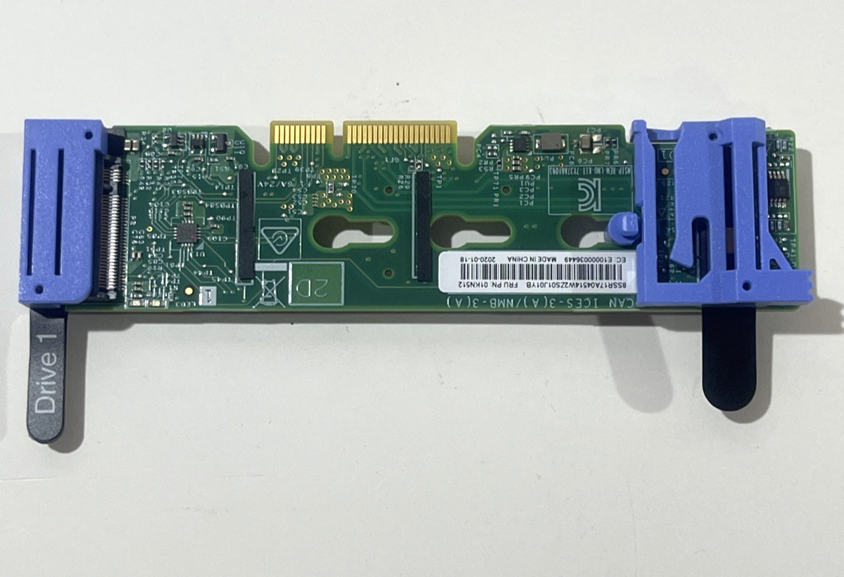 01KN512 Lenovo ThinkSystem Dual M.2 SATA SSD Enablement Kit